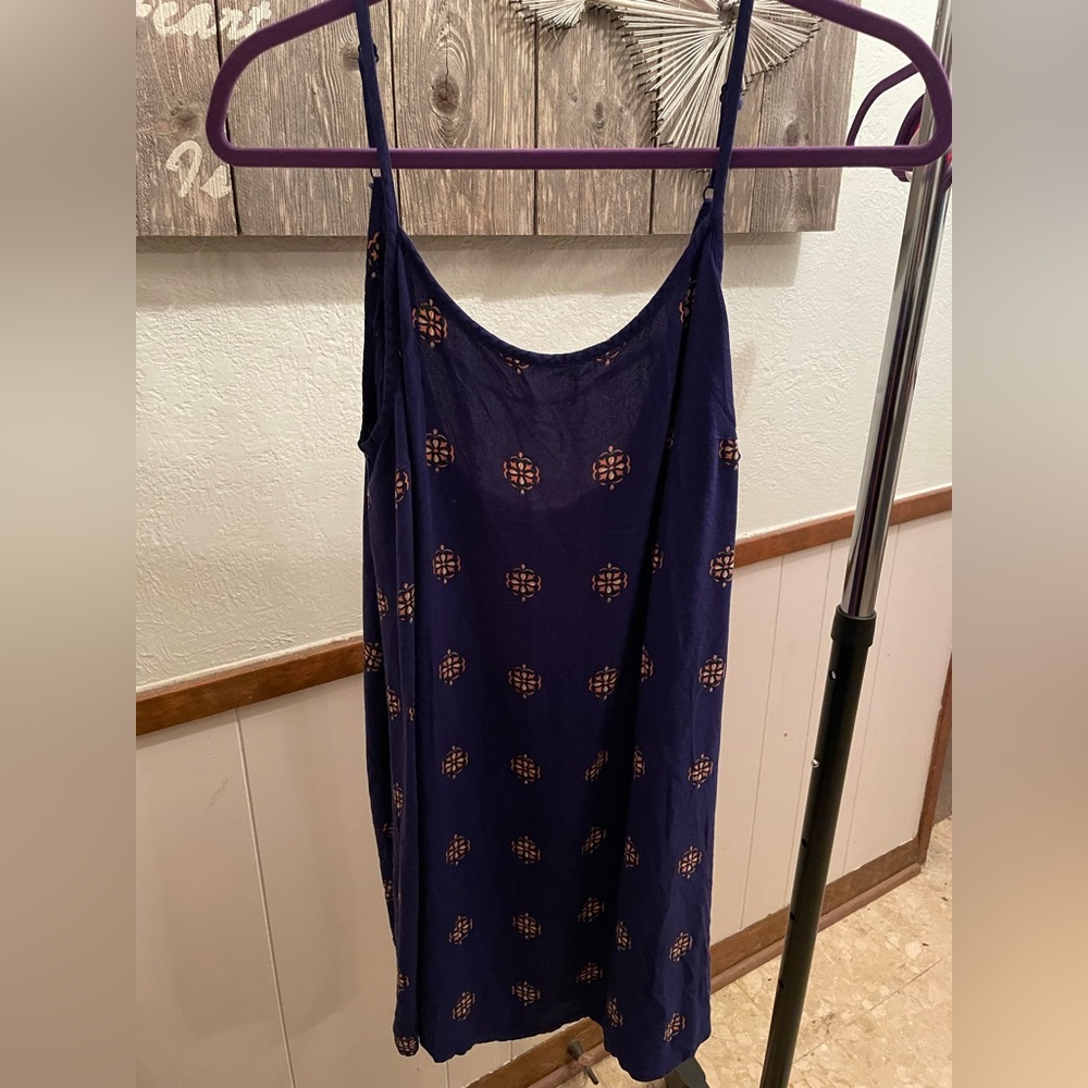 Blue mini dress